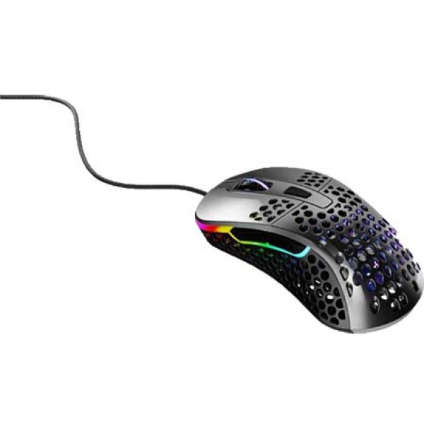 Фото - Мышь проводная игровая Xtrfy M4 RGB USB Glossy Gray (XG-M4-RGB-GLOSSY)