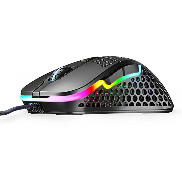 Фото - Миша дротова ігрова Xtrfy M4 RGB Black (XG-M4-RGB-BLACK)
