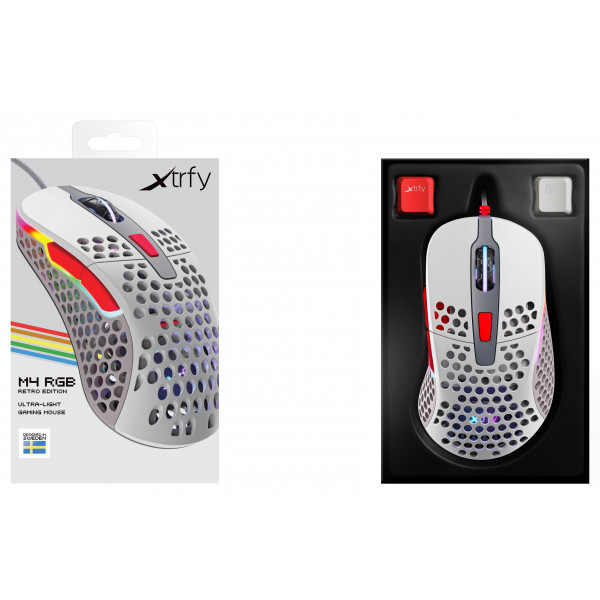 Фото - Мышь проводная игровая Xtrfy M4 RGB Retro (XG-M4-RGB-RETRO)