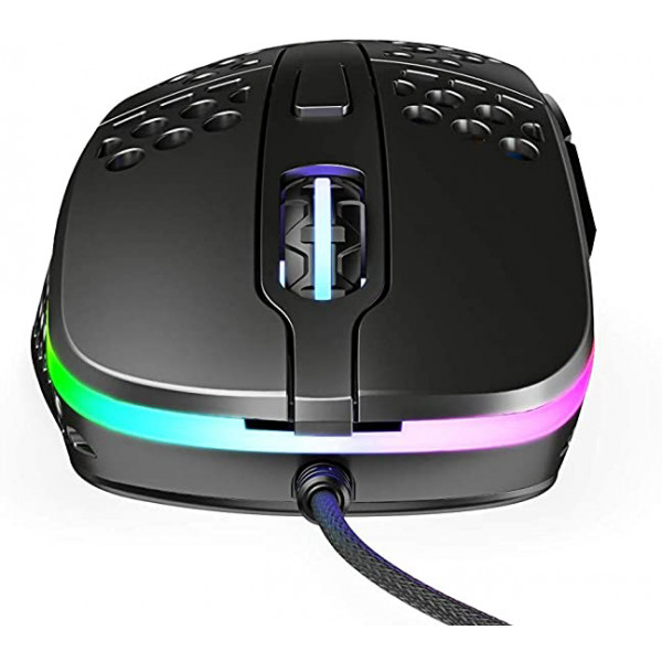 Фото - Миша дротова ігрова Xtrfy M4 RGB Black (XG-M4-RGB-BLACK)