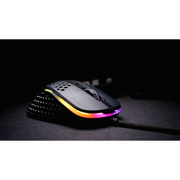 Фото - Миша дротова ігрова Xtrfy M4 RGB Black (XG-M4-RGB-BLACK)