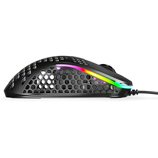 Фото - Миша дротова ігрова Xtrfy M4 RGB Black (XG-M4-RGB-BLACK)