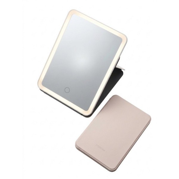 Фото - Косметичне дзеркало DOCO Leather case mirror pink (FM001/FM007)