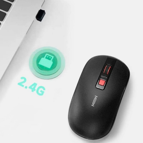 Фото - Мышь беспроводная MiiiW Wireless Bluetooth Mouse Lite Black (MW23M21)