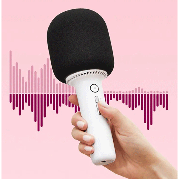 Фото - Мікрофон вокальний бездротовий YHEMI Karaoke Microphone 2 White (YMMKF005)