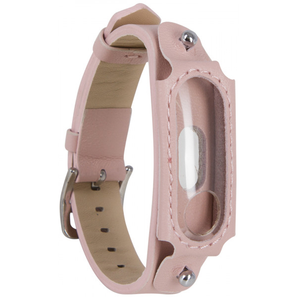 Фото - Ремінець для фітнес-браслету Xiaomi L2 Leather Belt Light Pink (XMB2LB-L2-LP)