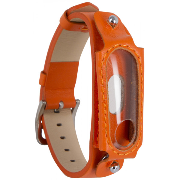 Фото - Ремінець для фітнес-браслету Xiaomi L2 Leather Belt Orange (XMB2LB-L2-OR)