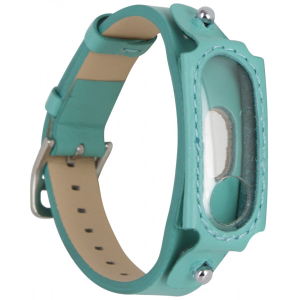 Фото - Ремінець для фітнес-браслету Xiaomi L2 Leather Belt Turquoise (XMB2LB-L2-TQ)