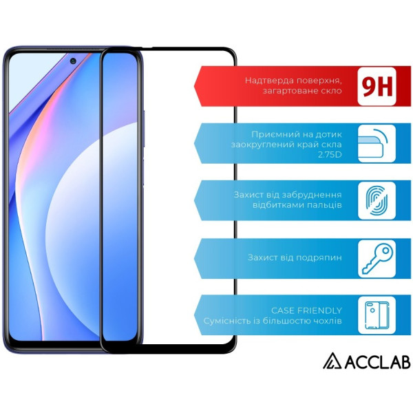 Фото - Захисне скло для смартфону ACCLAB Full Glue for Xiaomi Mi 10T Lite (1283126508844)