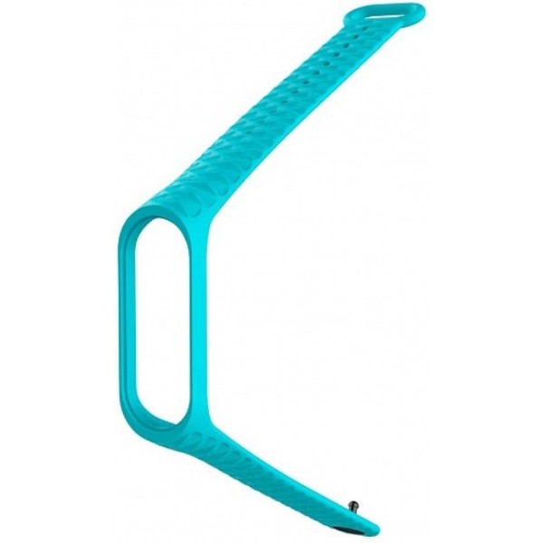 Фото - Ремешок для фитнес-браслета Xiaomi Ribbed Strap for Mi Band 3 Aquamarine (XMB3-RIB-AQUA)