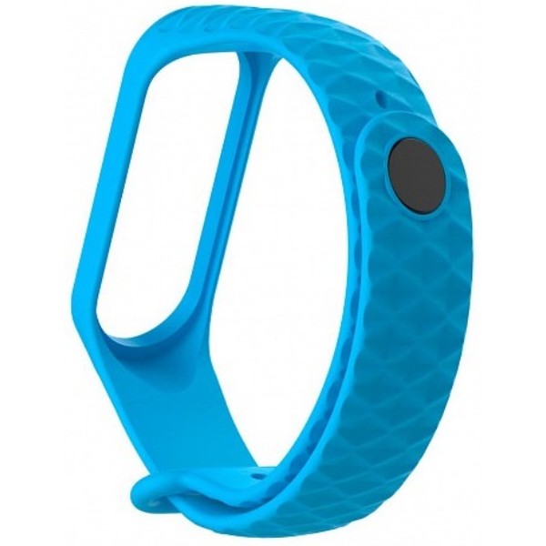 Фото - Ремешок для фитнес-браслета Xiaomi Ribbed Strap for Mi Band 3 Blue (XMB3-RIB-BLUE)