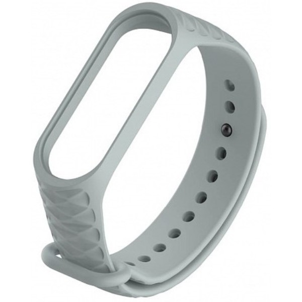 Фото - Ремешок для фитнес-браслета Xiaomi Ribbed Strap for Mi Band 3 Grey (XMB3-RIB-GRE)