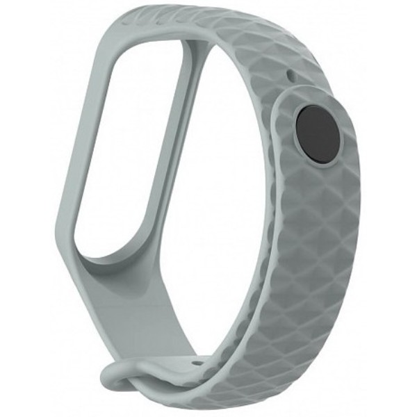 Фото - Ремешок для фитнес-браслета Xiaomi Ribbed Strap for Mi Band 3 Grey (XMB3-RIB-GRE)