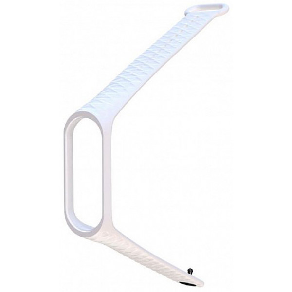 Фото - Ремінець для фітнес-браслету Xiaomi Ribbed Strap for Mi Band 3 White (XMB3-RIB-WT)