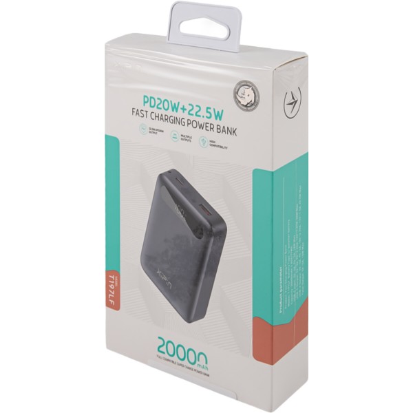 Фото - Батарея мобільна Xipin T197LF 20000mAh PD20W+22.5W Grey