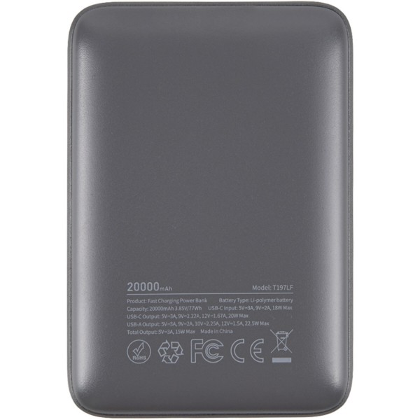 Фото - Батарея мобільна Xipin T197LF 20000mAh PD20W+22.5W Grey