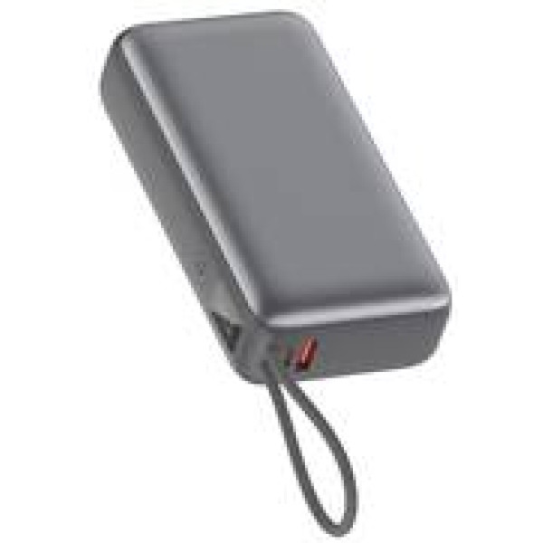 Фото - Батарея мобильная Xipin T202LF 20000mAh PD20W+22.5W Built-In USB-C Cable Gray