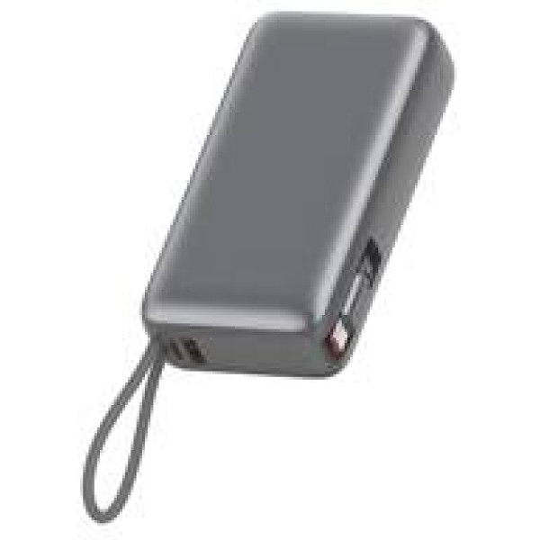 Фото - Батарея мобильная Xipin T202LF 20000mAh PD20W+22.5W Built-In USB-C Cable Gray