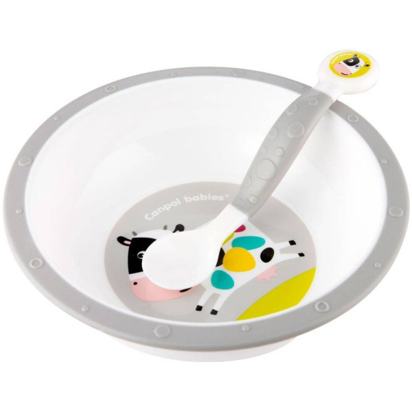 Фото - Набор детских столовых приборов для малыша Canpol babies Ложка и вилка эластичные (56/580)