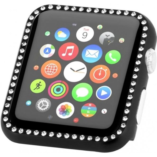 Фото - Чехол-бампер для смарт-годинника XOKO Apple Watch 38/40 Aluminium Diamond Black (XK-AP-DMBK)