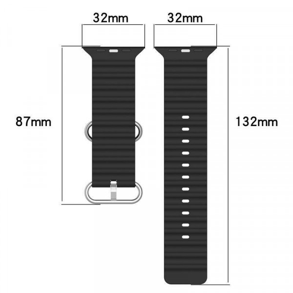 Фото - Ремінець для смарт-годинника XOKO Ultra for Apple Watch 42/44/45/49мм Black (XK-AW-42ULT-BK)