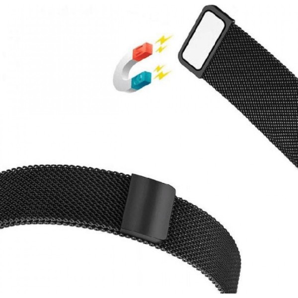Фото - Ремінець для смарт-годинника XOKO Samsung Milanese 22mm Black (XK-BND-22MLN-BK)