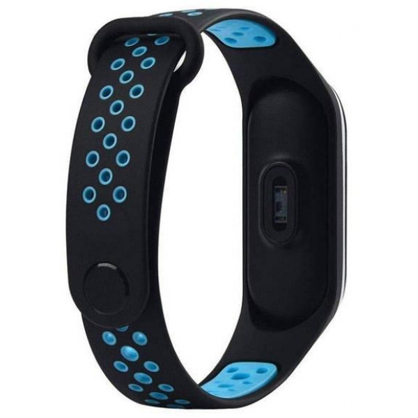 Фото - Ремінець для фітнес-браслету XOKO Sport for Xiaomi Mi Band 5/6/7 Black/Blue (XK-BND-SP-BKBL)