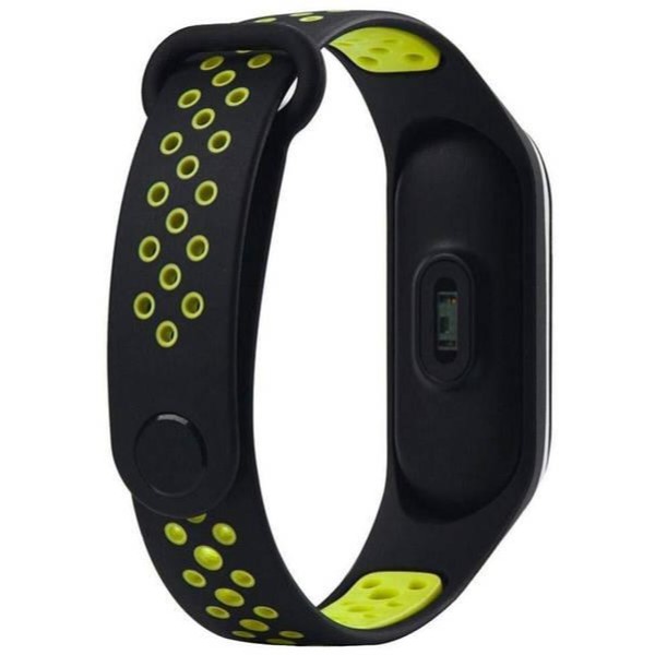 Фото - Ремінець для фітнес-браслету XOKO Sport for Xiaomi Mi Band 5/6/7 Black/Green (XK-BND-SP-BKGRN)