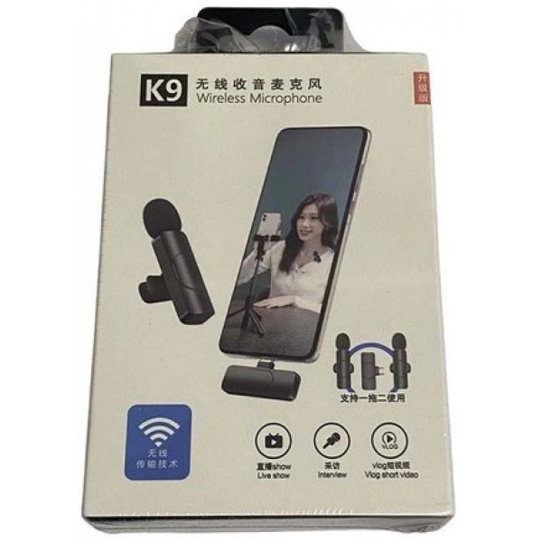 Фото - Мікрофон для смартфона XOKO K9 з адаптером Lightning-Type-C (XK-K9BK)