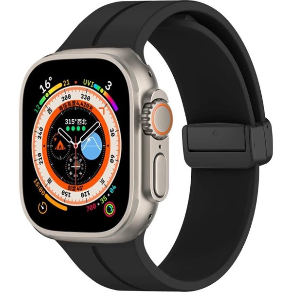 Фото - Ремінець для смарт-годинника XOKO for Apple Watch 42/44/45/49 мм Black (XK-MGT-44BK)