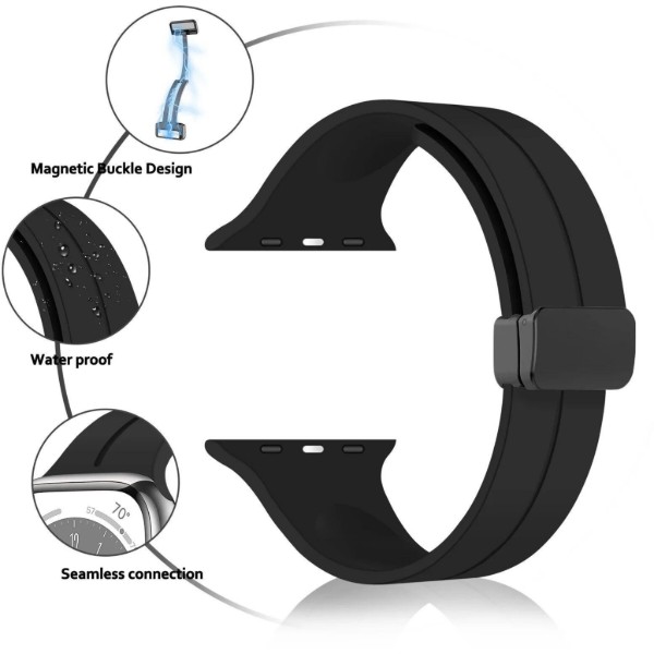 Фото - Ремінець для смарт-годинника XOKO for Apple Watch 38/40/41 мм Black (XK-MGT-38BK)