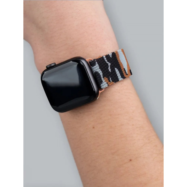 Фото - Ремінець для смарт-годинника XOKO for Apple Watch  42/44/45/49 мм Khaki Orange (XK-MTL-44KHOR)