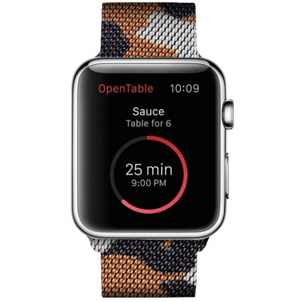 Фото - Ремінець для смарт-годинника XOKO for Apple Watch  42/44/45/49 мм Khaki Orange (XK-MTL-44KHOR)
