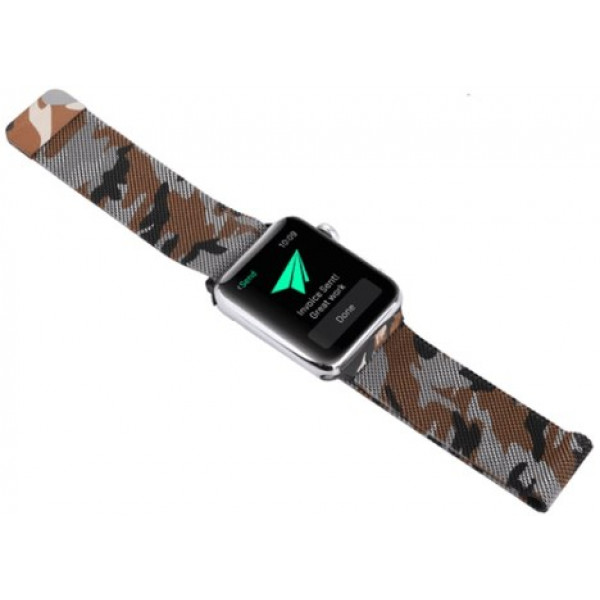 Фото - Ремінець для смарт-годинника XOKO for Apple Watch  42/44/45/49 мм Khaki Orange (XK-MTL-44KHOR)