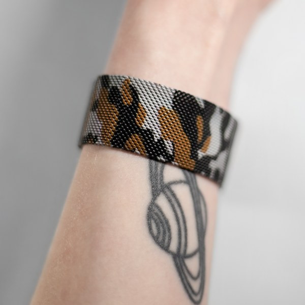 Фото - Ремінець для смарт-годинника XOKO for Apple Watch  42/44/45/49 мм Khaki Orange (XK-MTL-44KHOR)
