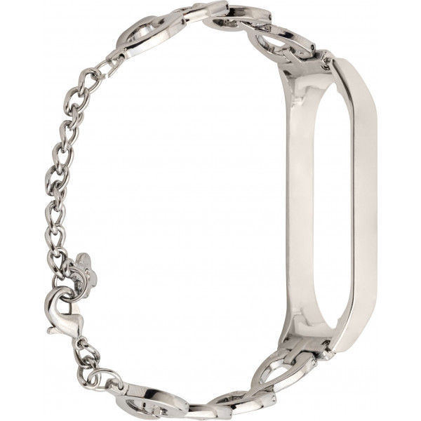 Фото - Ремінець для фітнес-браслету XOKO Metal Premium Band for Xiaomi Mi Band 5/6 Heart Silver (XK-MTL5-HRT-SLV)