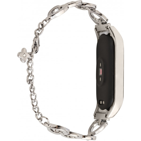 Фото - Ремінець для фітнес-браслету XOKO Metal Premium Band for Xiaomi Mi Band 5/6 Heart Silver (XK-MTL5-HRT-SLV)