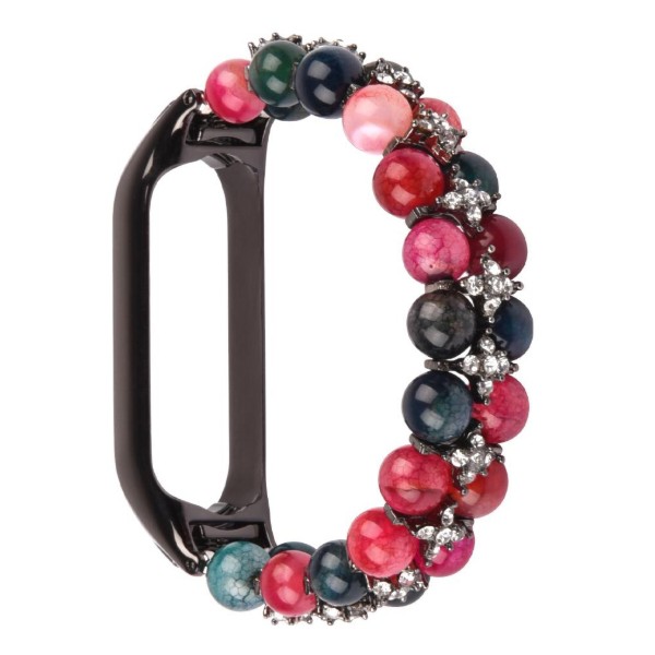 Фото - Ремешок для фитнес-браслета XOKO Metal Premium Band для Xiaomi Mi Band 5/6 Jewerly Red (XK-MTL5-JWR-RD)