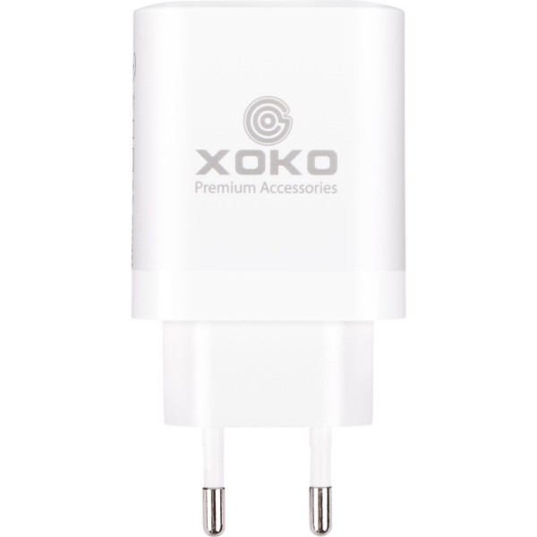 Фото - Сетевое зарядное устройство XOKO QC-450 GaN 45 Вт USB-C +USB-A White (XK-QC-450)