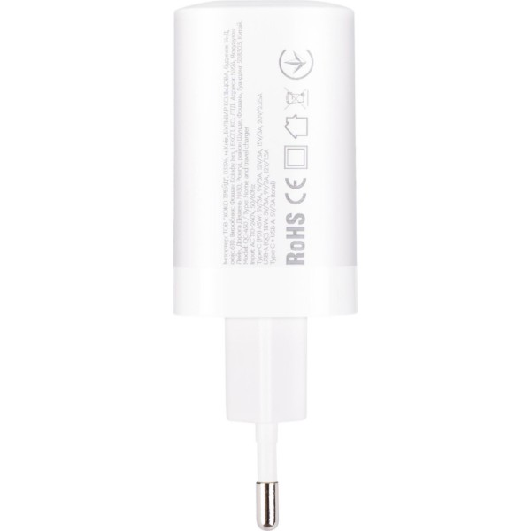 Фото - Сетевое зарядное устройство XOKO QC-450 GaN 45 Вт USB-C +USB-A White (XK-QC-450)