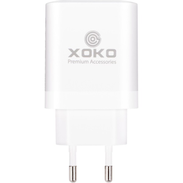Фото - Сетевое зарядное устройство XOKO QC-620 GaN 65 Вт USB-C +USB-A White (XK-QC-620)