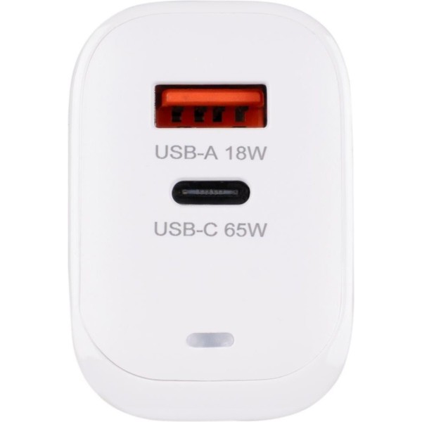 Фото - Сетевое зарядное устройство XOKO QC-620 GaN 65 Вт USB-C +USB-A White (XK-QC-620)