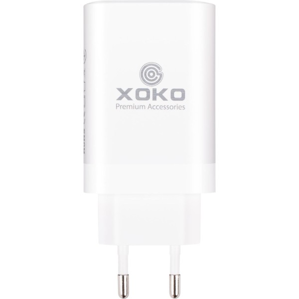 Фото - Сетевое зарядное устройство XOKO QC-630 GaN 65 Вт 2×USB-C +USB-A White (XK-QC-630)