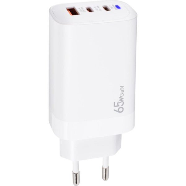 Фото - Сетевое зарядное устройство XOKO QC-630 GaN 65 Вт 2×USB-C +USB-A White (XK-QC-630)