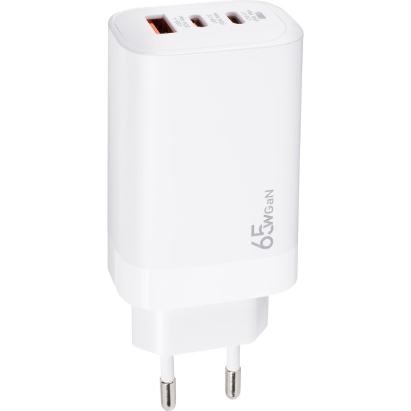 Фото - Сетевое зарядное устройство XOKO QC-630 GaN 65 Вт 2×USB-C +USB-A White (XK-QC-630)