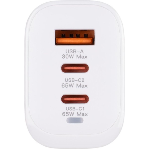 Фото - Сетевое зарядное устройство XOKO QC-630 GaN 65 Вт 2×USB-C +USB-A White (XK-QC-630)