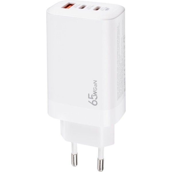 Фото - Сетевое зарядное устройство XOKO QC-630 GaN 65 Вт 2×USB-C +USB-A White (XK-QC-630)
