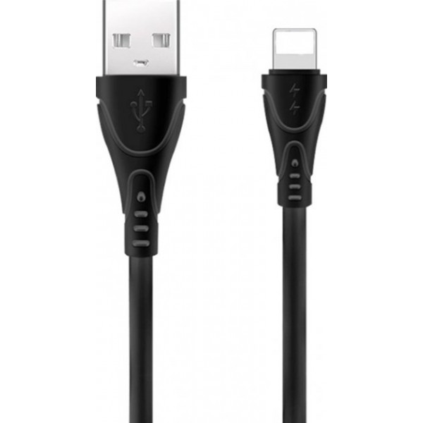 Фото - Кабель синхронизации данных XOKO SC-112i Black Lightning 1 м (XK-SC-112i-BK)