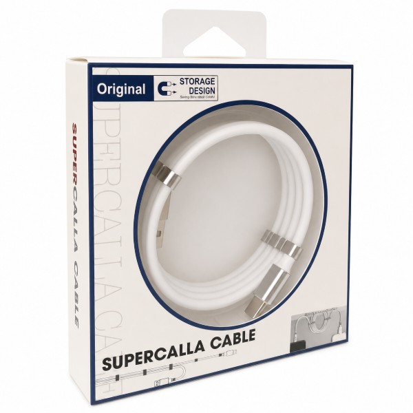 Фото - Кабель XOKO UTC-001 2.4А Supercalla USB-Type-C 1 м White (XK-UTC-001-WH)
