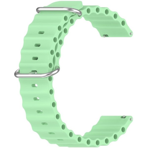 Фото - Ремешок для смарт-часов BeCover Wave Style (20mm) for Samsung Galaxy Watch 7 40/44mm/7 FE/6/6 Classic/5/5 Pro/4/4 Classic/Watch 3 (41mm) Light Green (714144)
